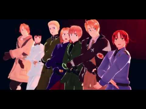 【APヘタリアMMD】なかよし７人でCrazy ∞ nighT
