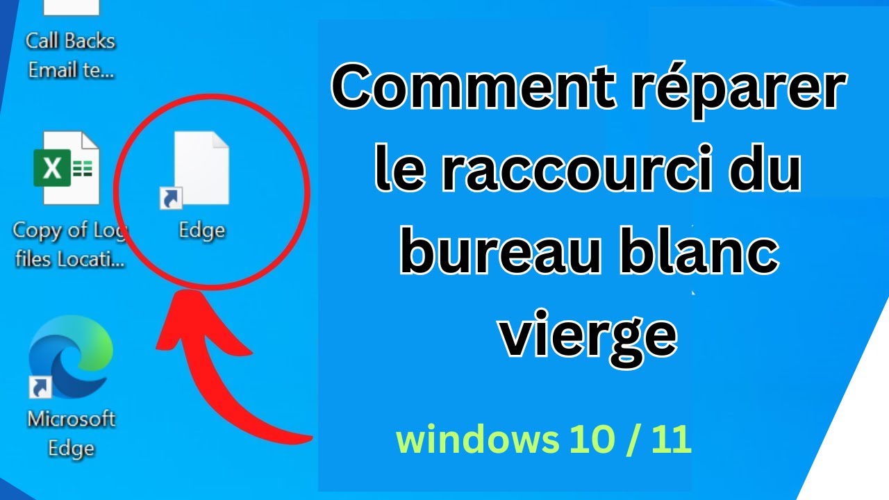 Comment réparer les icônes de raccourci du bureau blanc vierge dans Windows 10 et 11