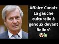 Affaire Canal+ : La gauche culturelle à genoux devant Bolloré🤡💸