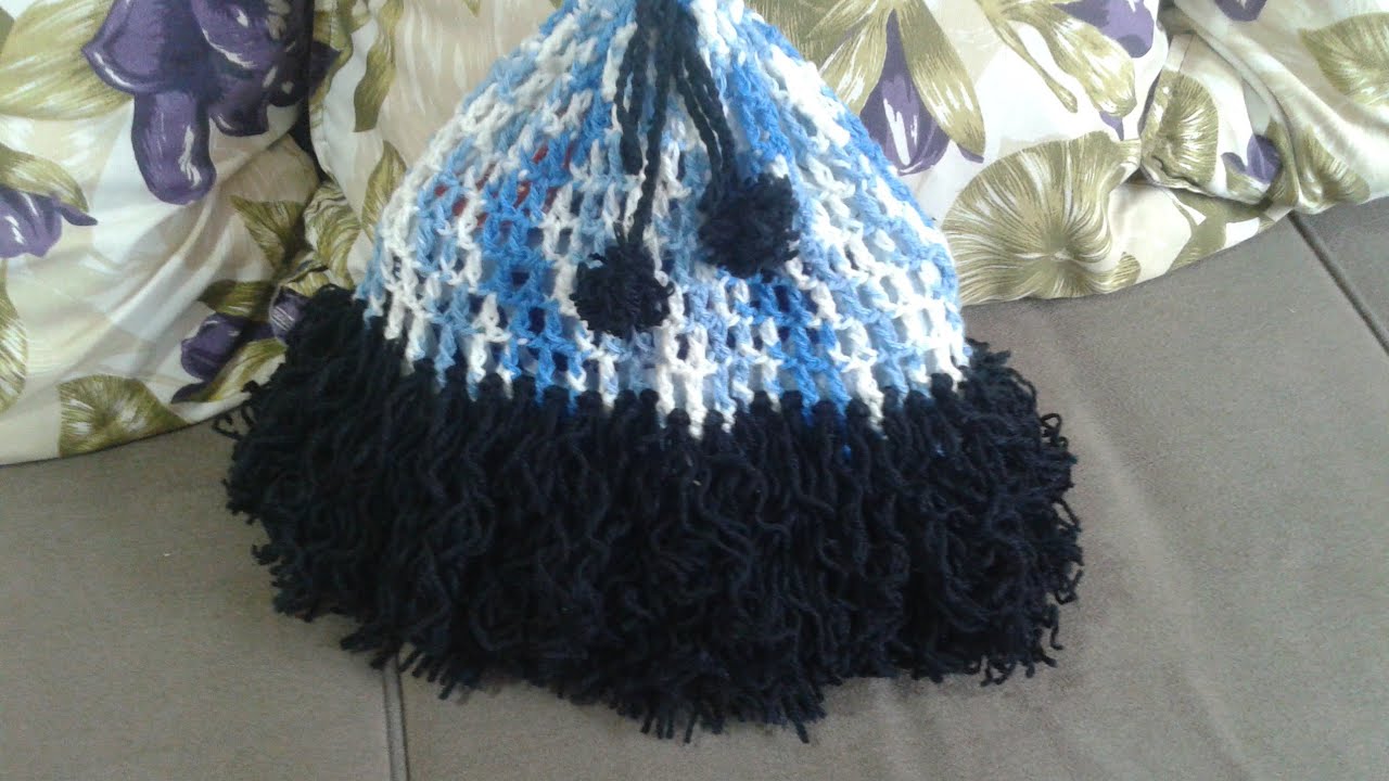 capa para vassoura em crochê