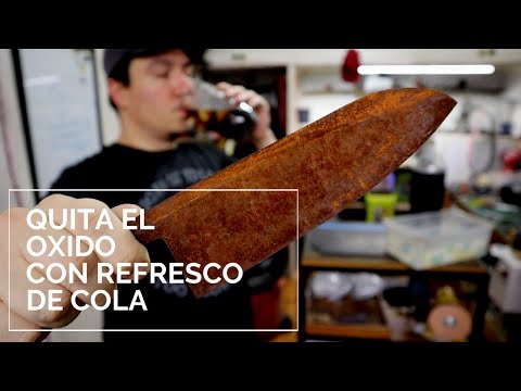 CUCHILLOS ✅ El refresco elimina el OXIDO ? 🤯