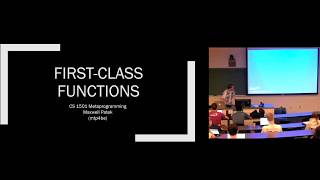 First-Class Functions | Metaprogramming 2018 Lecture 2