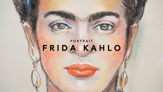 DEMO | Frida Kahlo | Portrait Painting with Soft Pastel screenshot 1