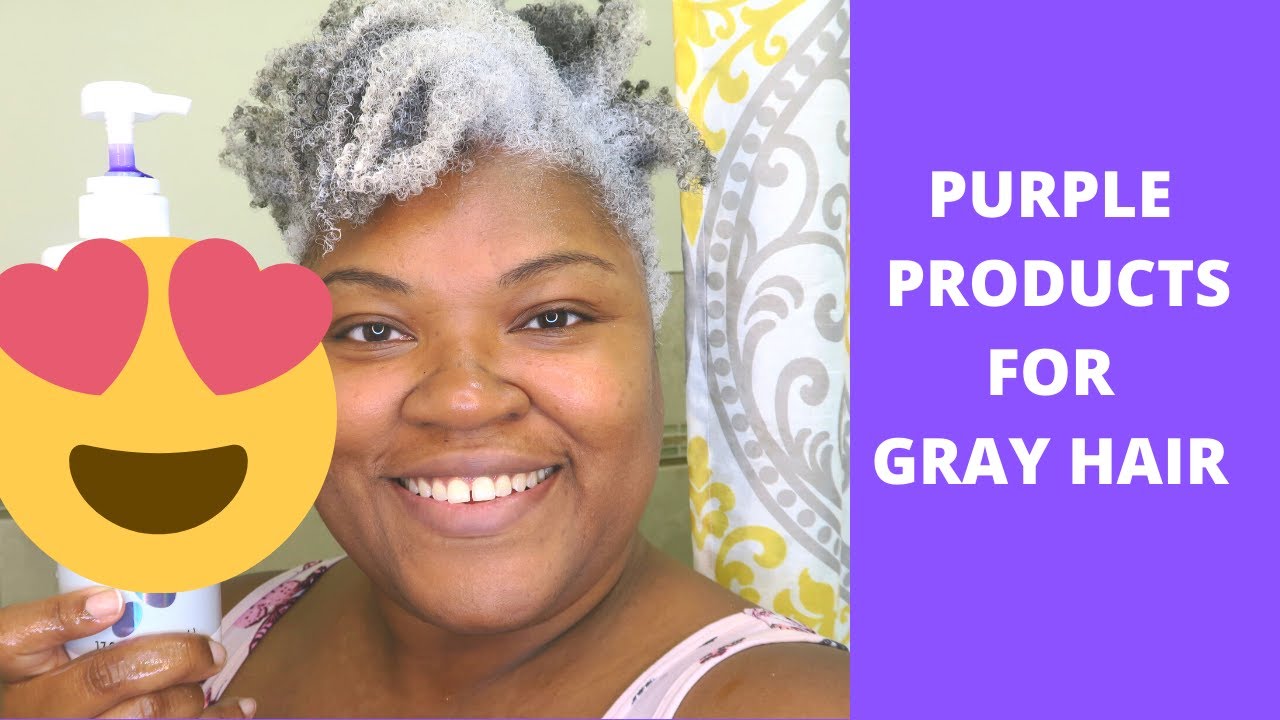 PURPLE SHAMPOO DEMO ON GRAY HAIR YouTube PURPLE SHAMPOO DEMO ON GRAY HAIR YouTube
