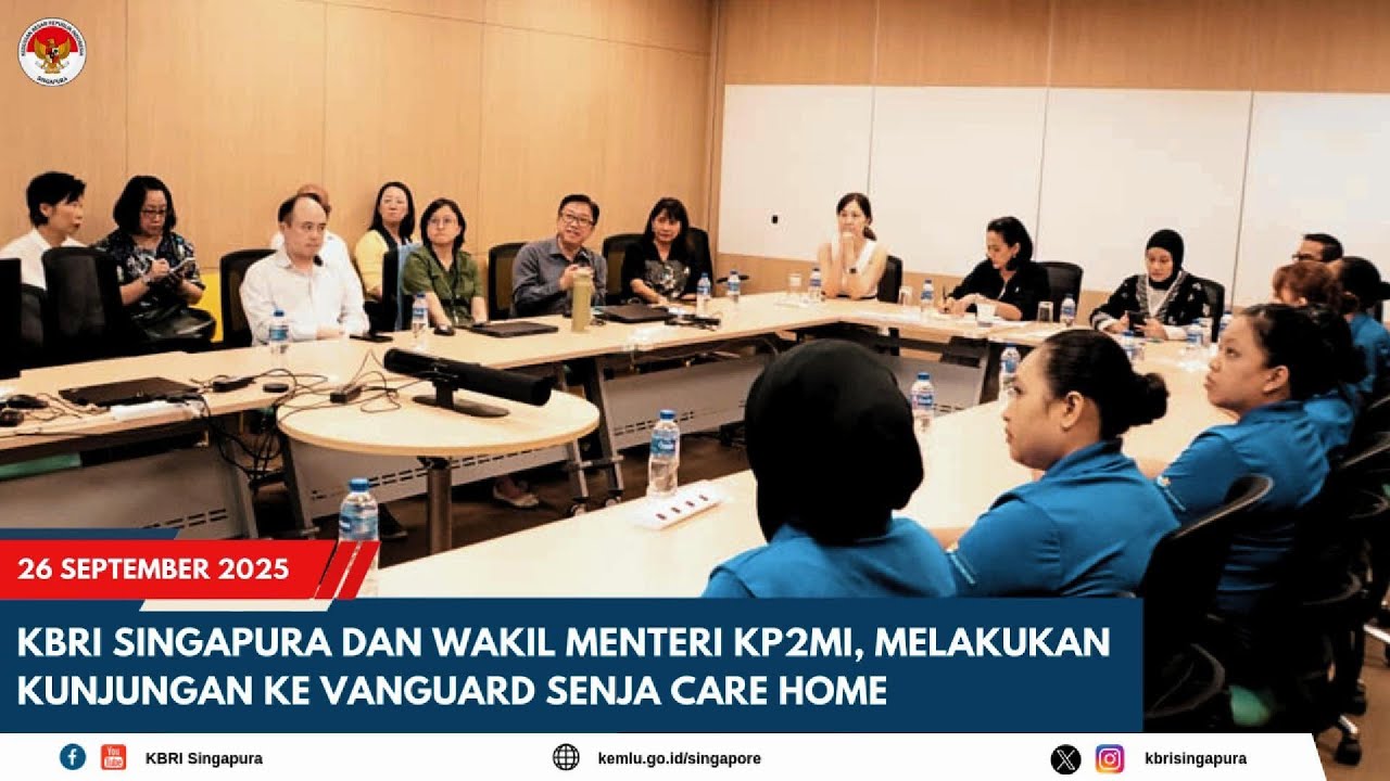 KBRI SINGAPURA DAN WAKIL MENTERI KP2MI, MELAKUKAN KUNJUNGAN KE VANGUARD SENJA CARE HOME