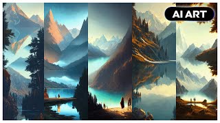 MAKE CUSTOM LANDSCAPE WALLPAPER using AI