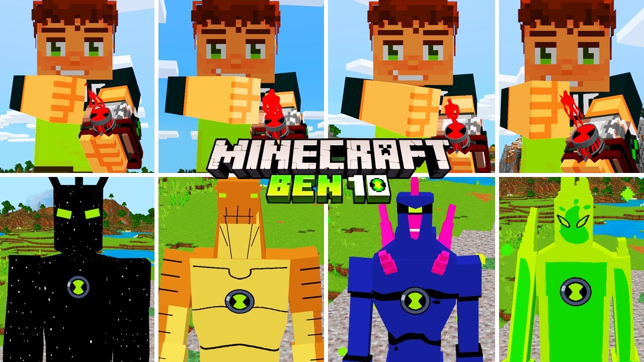 NOVO* ADDON DO BEN 10 FORÇA ALIENIGENA NO MINECRAFT PE ‹‹ P3DRU