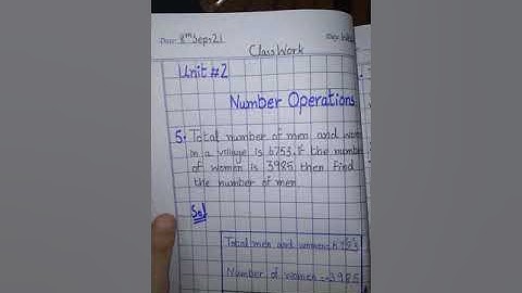 III Math Unit#2 Number Operations Q#5 8th Sep,21