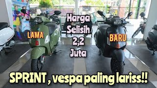 VESPA PALING LARIS ‼️ PERBANDINGAN old SPRINT s GREEN TENACE \u0026 new SPRINT s BLACK CONVINTO ‼️