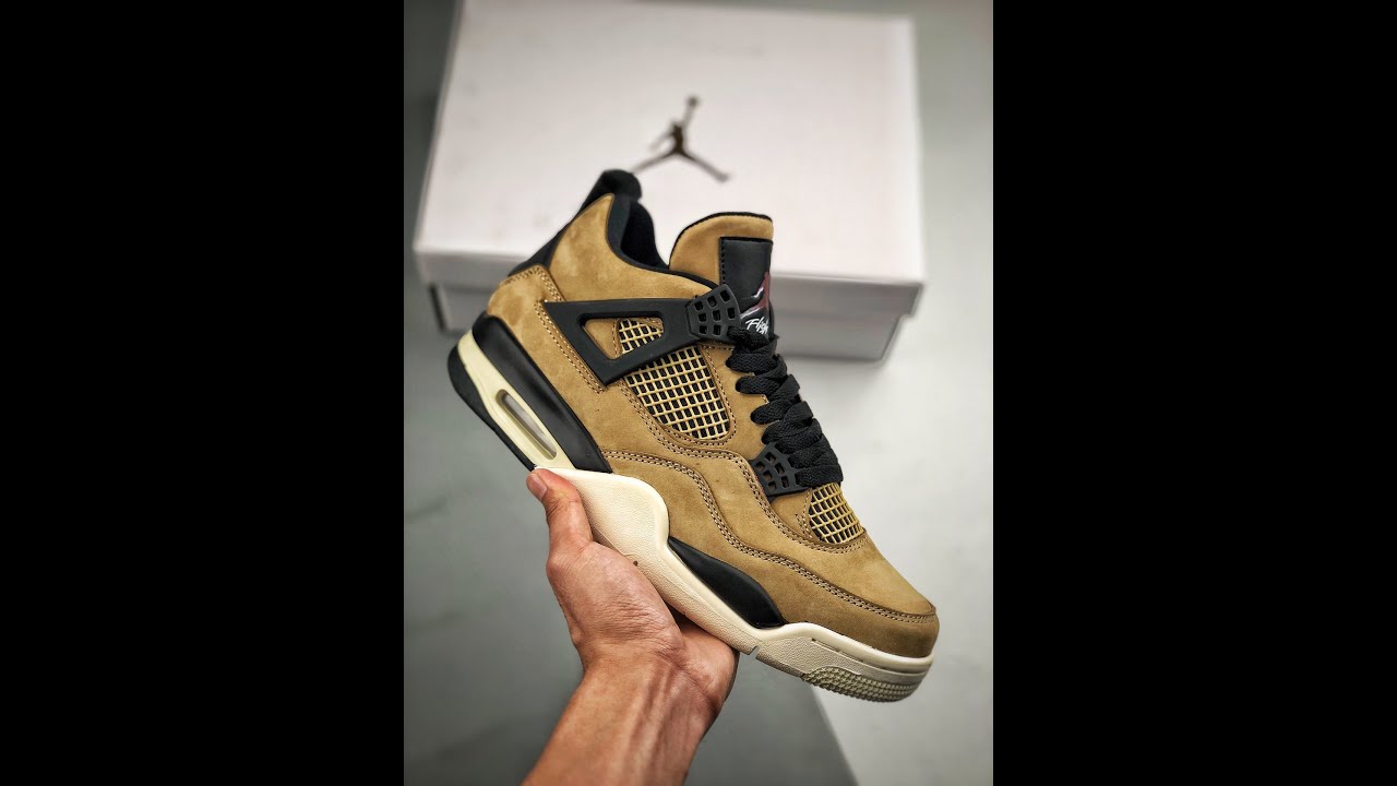 jordan 4 mushroom on feet