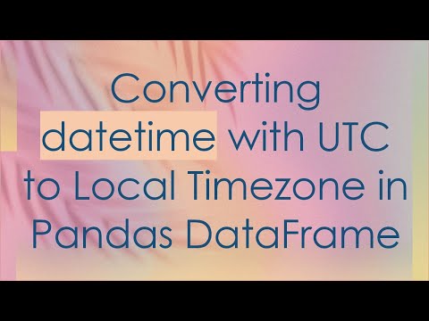 Converting datetime with