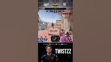 Twistzz the magician!! 1v3 deagle clutch!! 💀 #CS2 #BudapestMajor