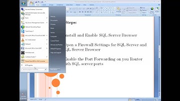 How To Connect SQL Server with Internet