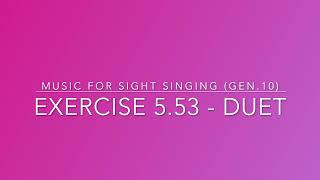 Exercise 5.53 - Music for Sight Singing