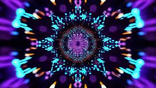Hypnotic Kaleidoscope Mandala 4K (10 HOURS) 🌸 – Psychedelic Neon Visuals for Focus, Relax & Sleep