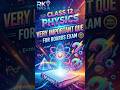 Class 12 Physics VVI Que for Boards exam #shorts