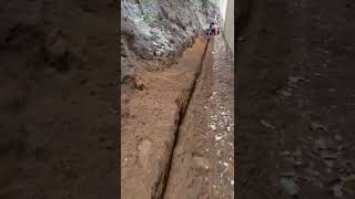 Zanjadora Agrícola resultado Trabajo 10cm ancho y 30cm profundidad