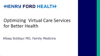 Healthy Living Lecture June 26, 2024: How to Optimize Virtual Care Wealth