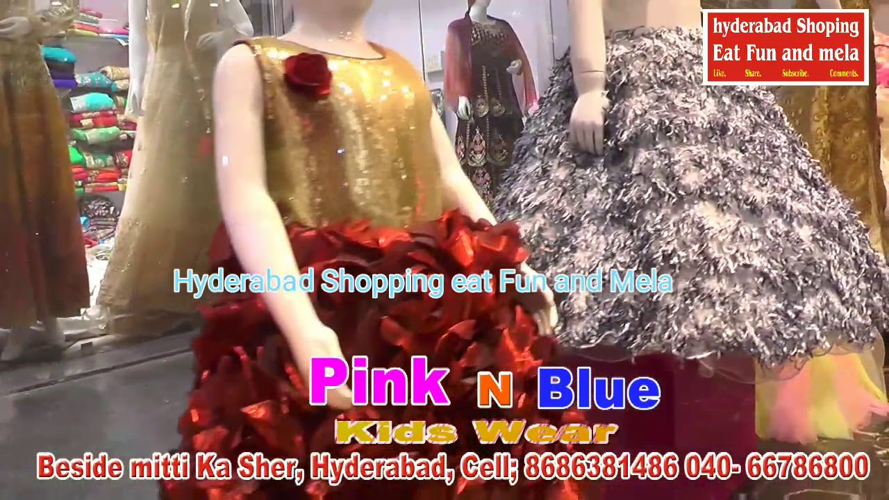 pink and blue kids wear