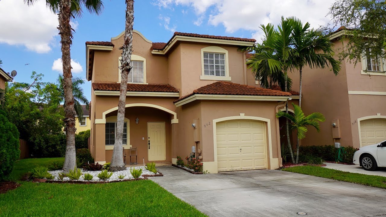Beautiful Miami Townhome 942 SW 148 PL, Miami, FL 33194 YouTube