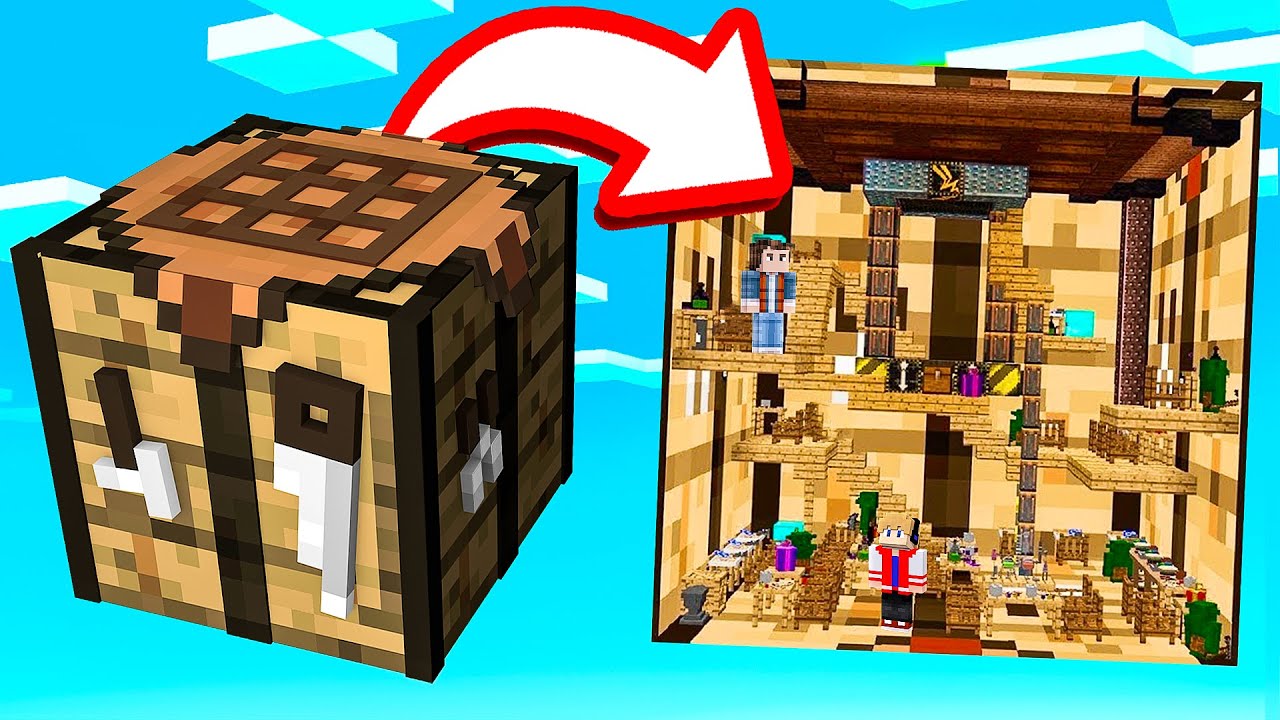 ENTRAMOS DENTRO DA CRAFTING TABLE NO MINECRAFT ! - YouTube