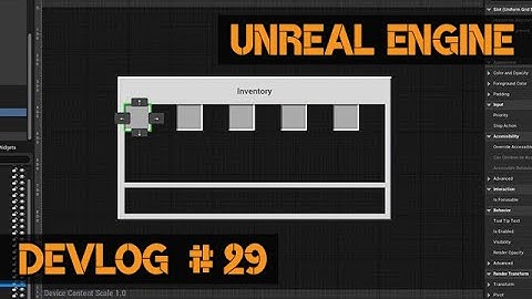 Build Challenge! Minecraft Inventory Interface! Part 1 | Devlog 29 - Unreal Engine GameDev