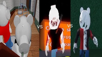 PIGGY ORIGINAL MANNEQUIN JUMPSCARE VS PIGGY THE RESULT OF ISOLATION JUMPSCARE VS P:TROI CONCEPT