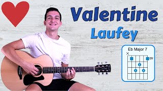 How to play Valentine (Laufey) Guitar Lesson