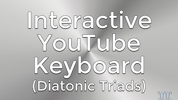 Interactive C Major Scale (YouTube Piano) - Diatonic Triads - WARRENMUSIC Series - Harmony Module