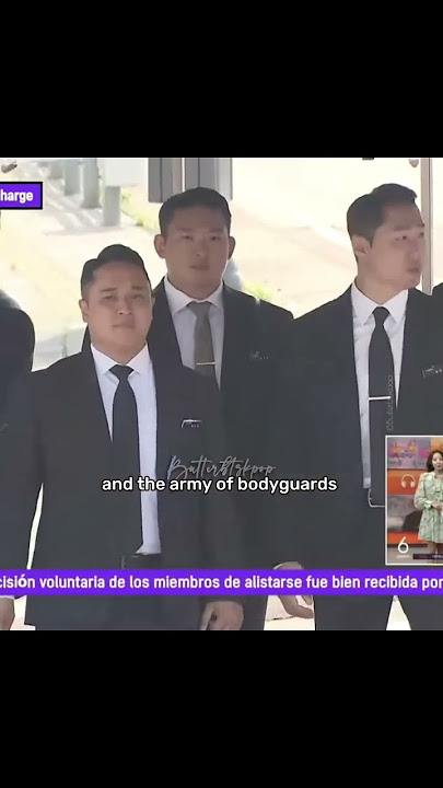 So many bodyguards for Bangtan 😌🔥