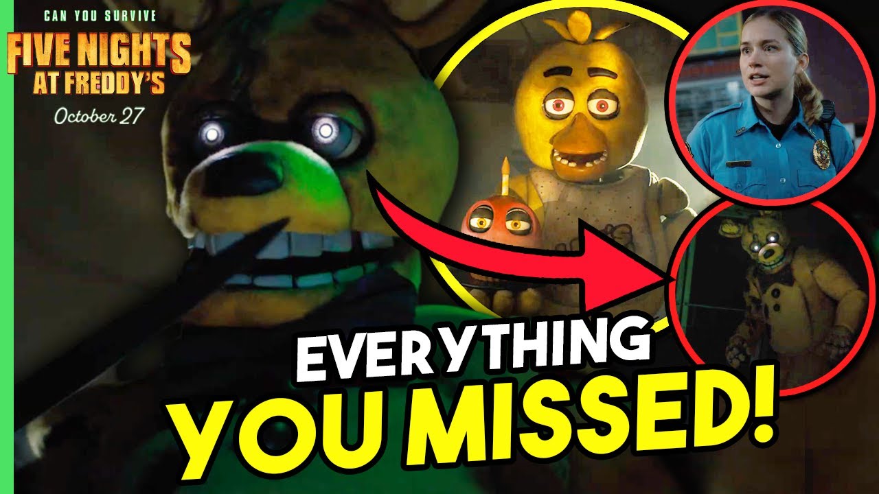 FIVE NIGHTS AT FREDDY'S Official Trailer BREAKDOWN  Full Story, Easter  Eggs, Theories & Reaction 