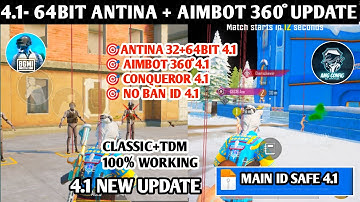 BGMI 4.1 AIMBOT ANTINNA OBB | BGMI 4.1 BULLET TRACK OBB | BGMI 4.1 ANTINNA OBB MAIN ID SAFE BY AMG