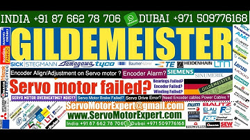 GILDEMEISTER CNC Repair pack servo motor chatter,servo drive error codes, encoder direction Dubai