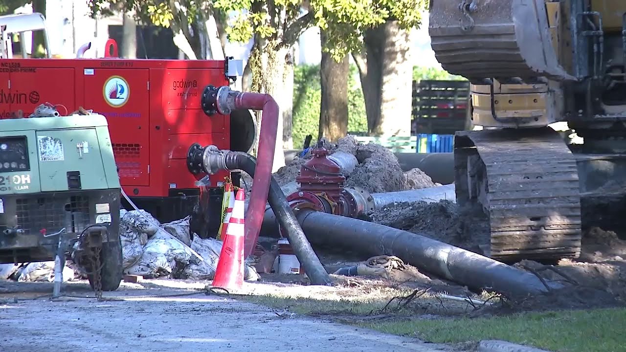 Crews continue work to repair sewage main break in Fort Lauderdale ...