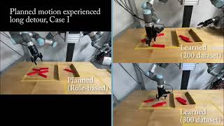 Comparison of planning and learning methods for multi-object pushing and grasping