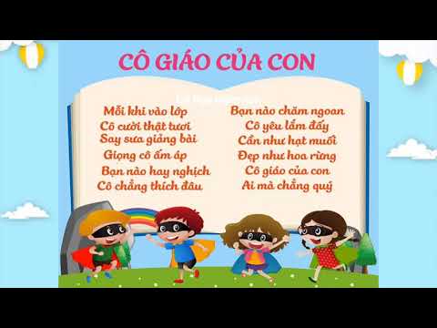 Video Cô giáo của con / Bài thơ Cô giáo của con #congamamnon... - youtube