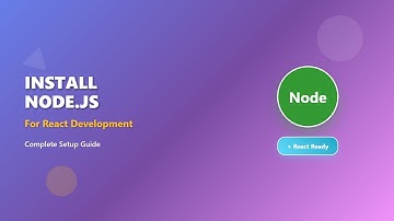 Install Node.js for React Development (2025): A Beginner