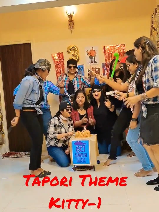 Tapori Theme  🔫Kitty Party💃 -1 Ladies  Special #theme #party #shorts #youtubeshorts