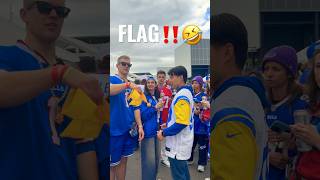 😂 FLAGS fly in Los Angeles… unless you’re a Bills fan!!! #Bills #Rams #NFL #Football #Shorts