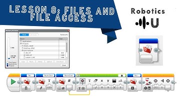 EV3 programming 8: File access, easy and versatile saving!