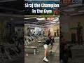 Cricket Watch Mohammed Siraj Crush His Gym Workout Routine Ytshorts 