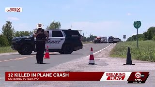 12 dead after skydiving plane crashes near Butler, Missouri airport