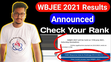 WBJEE 2021 Results Out | Check Your Rank & Score | WBJEE Latest Update | WBJEE Results Out