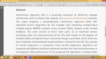 Grouping Based Interference Alignment With IA Cell Assignment in Multi Cell MIMO MAC Under Limited F