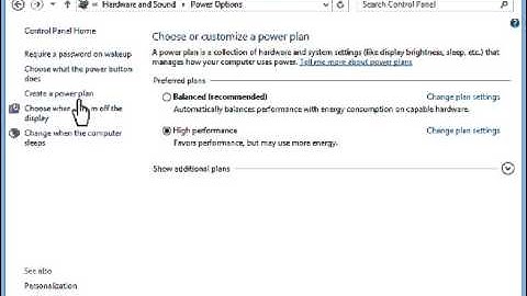 how to change your power plan settings ! -windows 8,7,vista