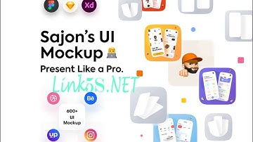 Share UI Mockup Kit of Sajon