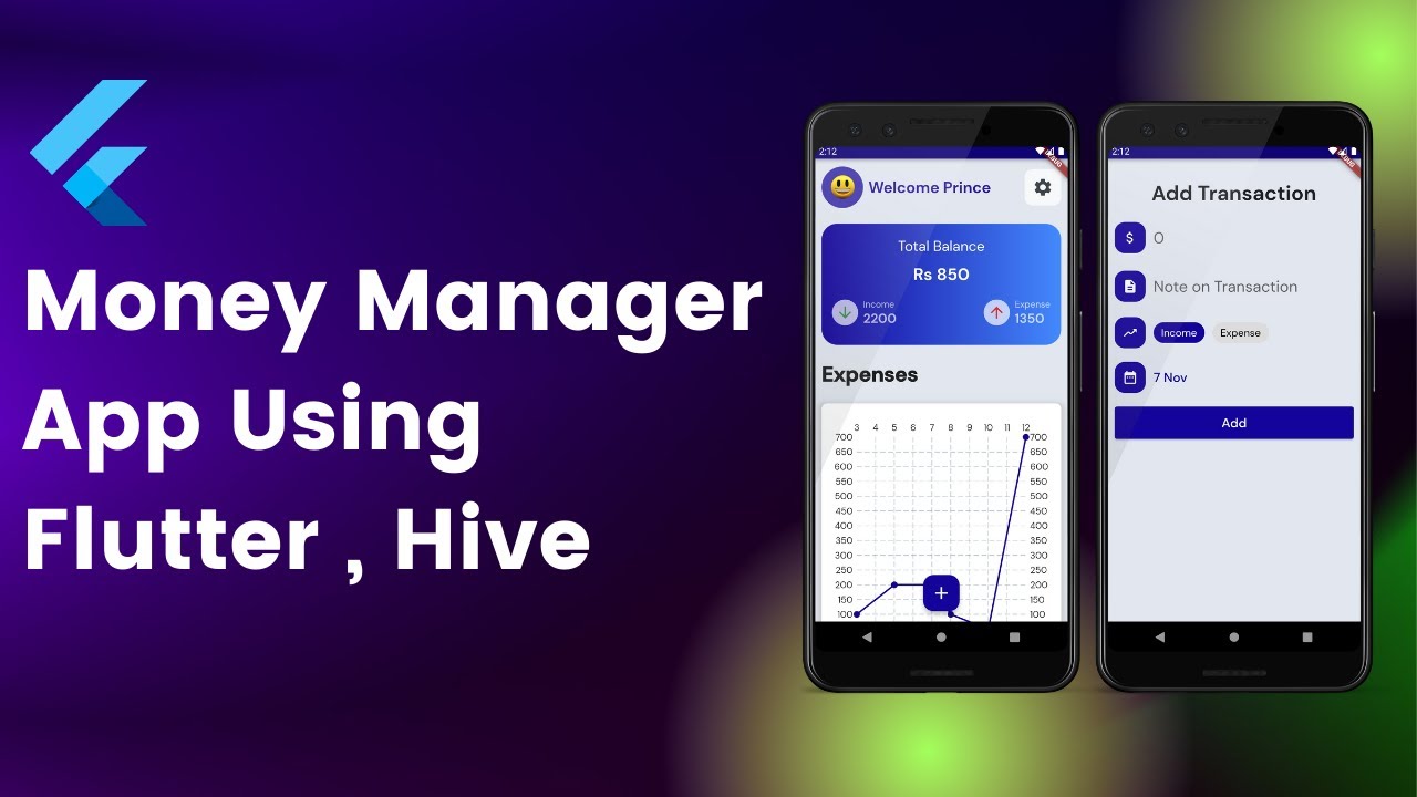 Money Manager App In Flutter With Charts Hive DB V2 Coming Soon