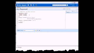 The HPCC Systems ECL Playground