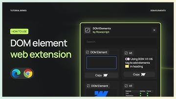 Webflow DOM Element by FlowScriipt - Chrome Extension