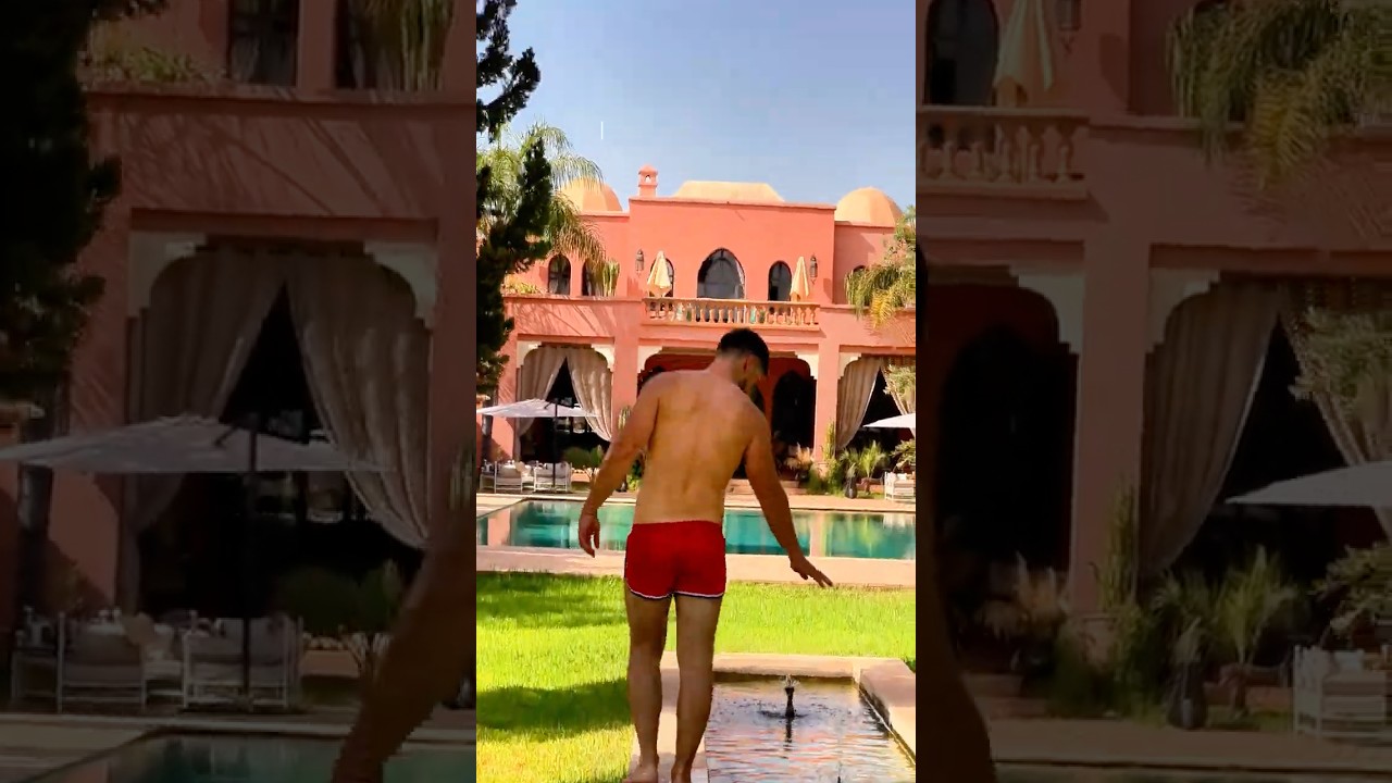 After hours on the road, dust still caked on us from Sahara, we were on the verge of hallucinating. But tucked just outside the chaos of Marrakesh, we found it: an oasis.

📍 Palais Hassoun (https://booking.stay22.com/thefabryk/qfXDgaqiOA)
felt like a dream…lush gardens, the sound of frogs at night, an art collection from all over Africa, sunrise and sunset views, and a hammam that erased every trace of desert heat. The interiors? All soft light, carved doors, and corners made for slowing down. Plus, the team is kind and the place is safe and inclusive.

A version of Morocco we’ll be dreaming about for a long time.

Save this place if you’re planning a trip to Marrakesh…you’ll want to remember it.

#MoroccoTravel
#LuxuryEscape
#HiddenGems
#MarrakeshVibes
#TravelShorts